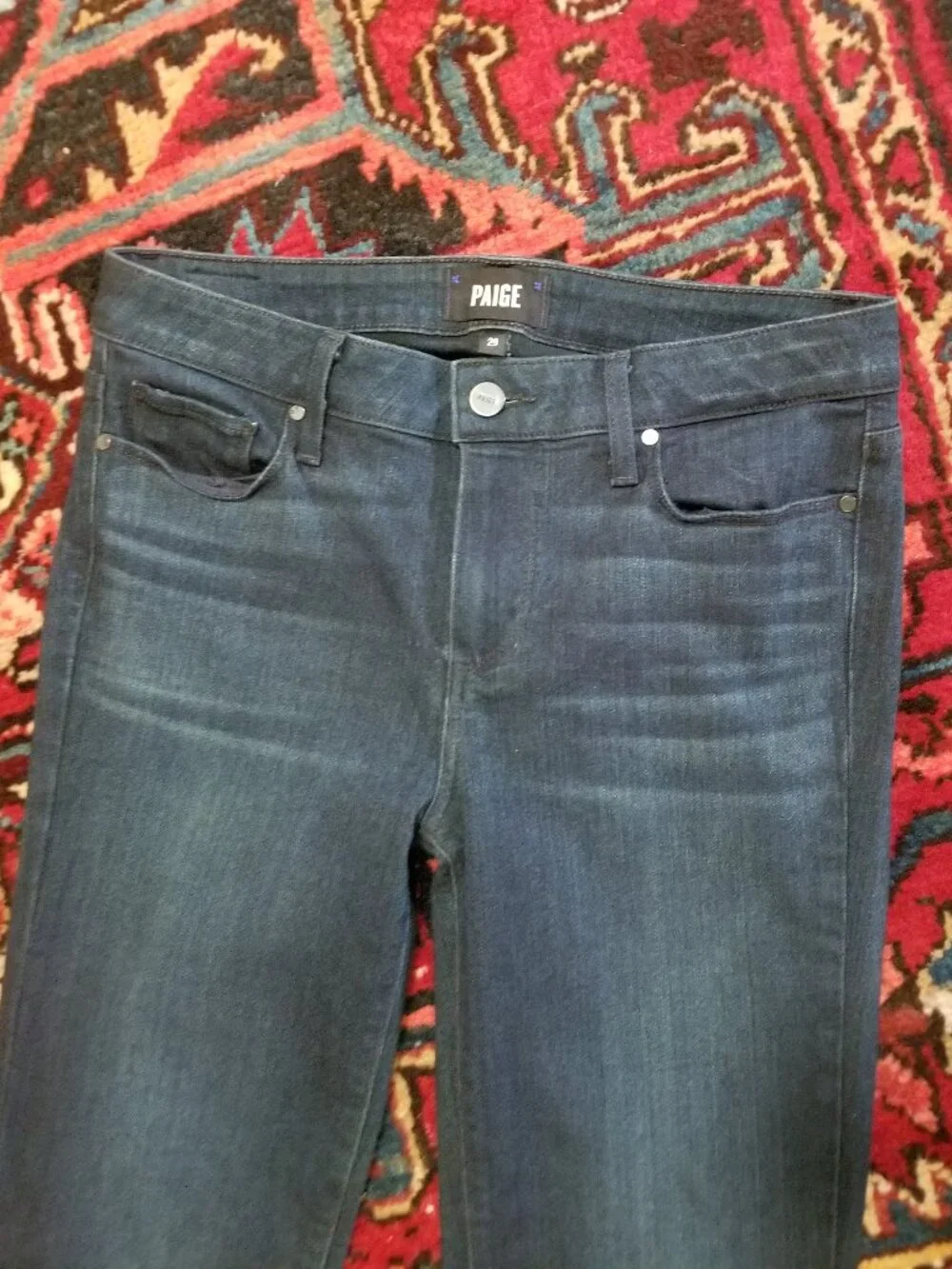 PAIGE Manhattan Dark Blue Jeans – Sz 29 - Picture 2 of 11